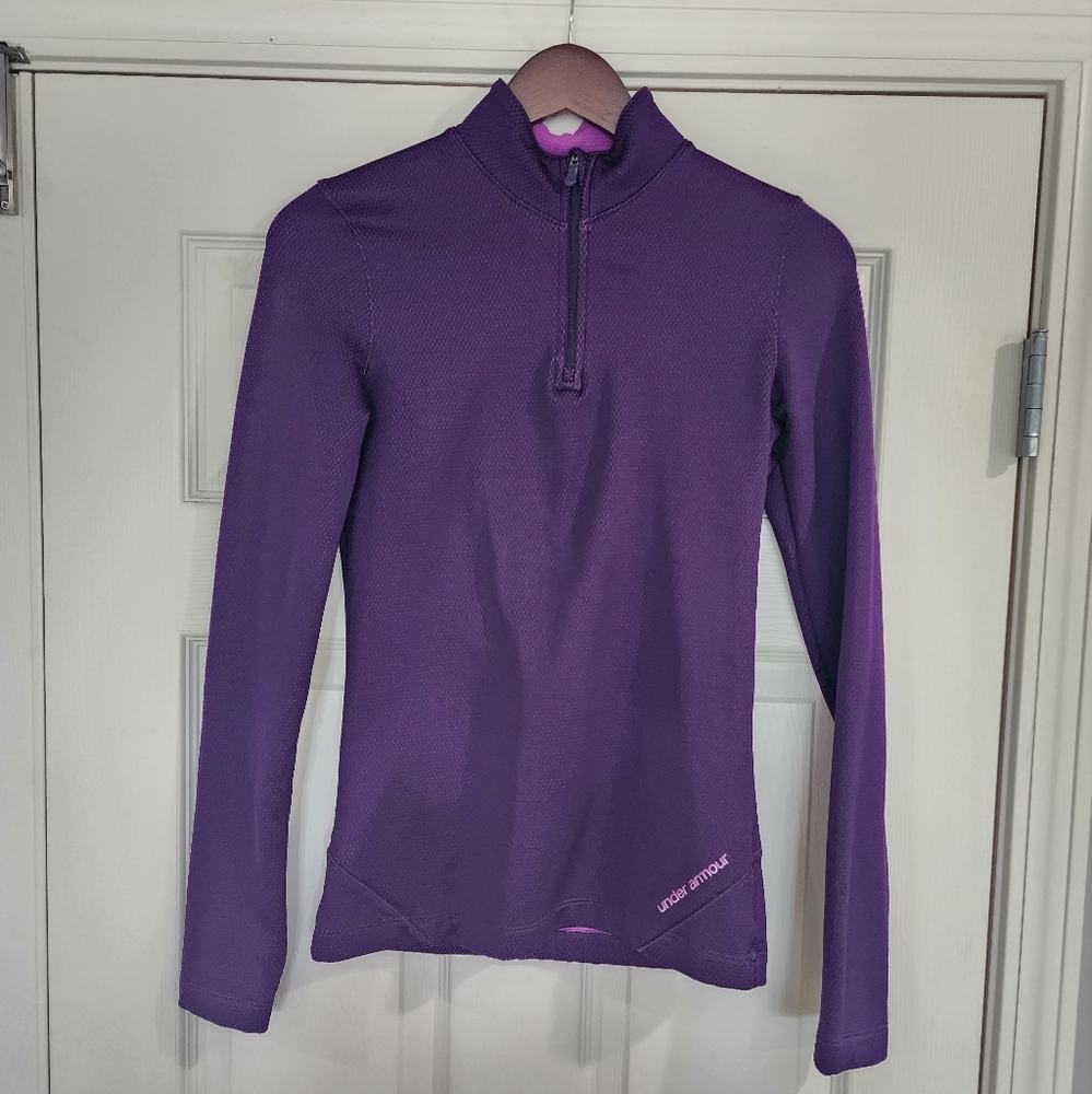 Under Armour Fitted Cold Gear Quarter Zip Size S